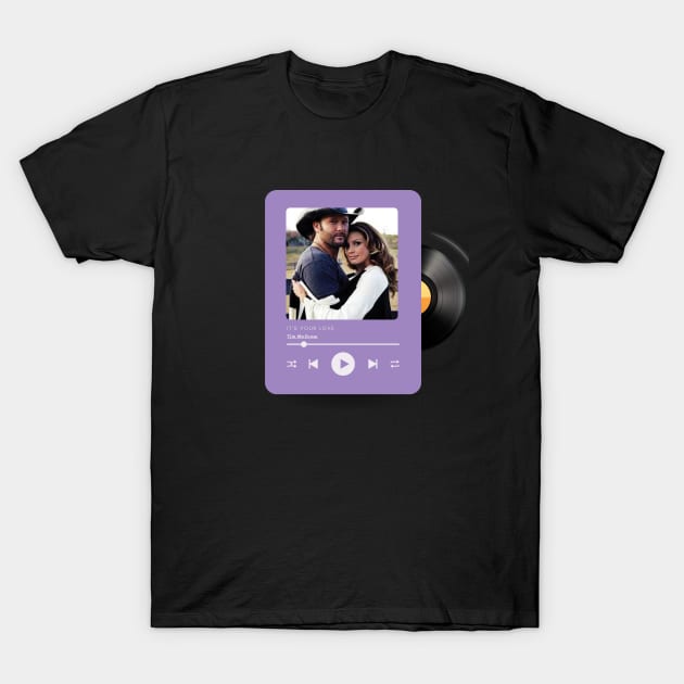 It's Your Love - playlist music T-Shirt by vintageclub88